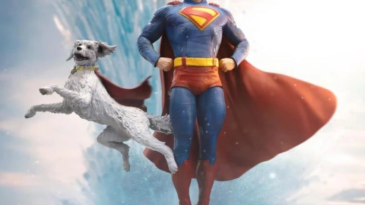 Play Fetch with Superman & Krypton with New Iron Studios Statue 