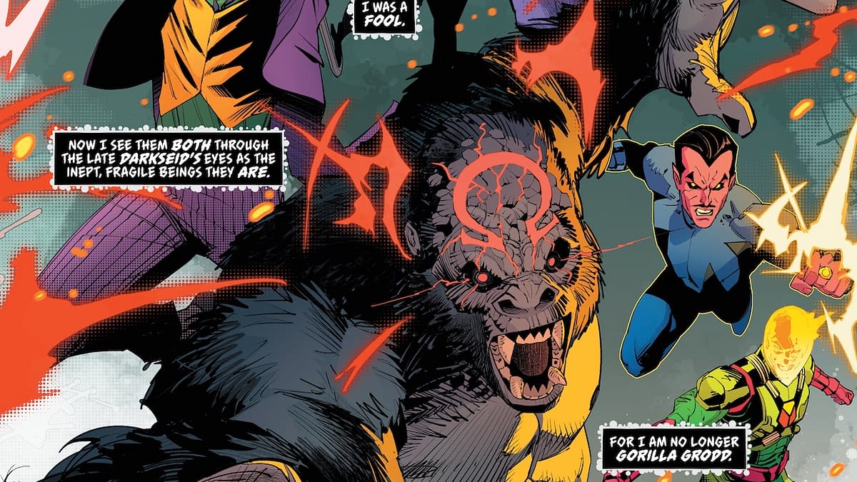 Interior preview page from Justice League Unlimited #8