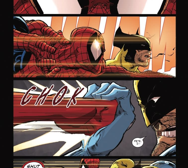 Interior preview page from SPIDER-MAN AND WOLVERINE #2 KAARE ANDREWS COVER