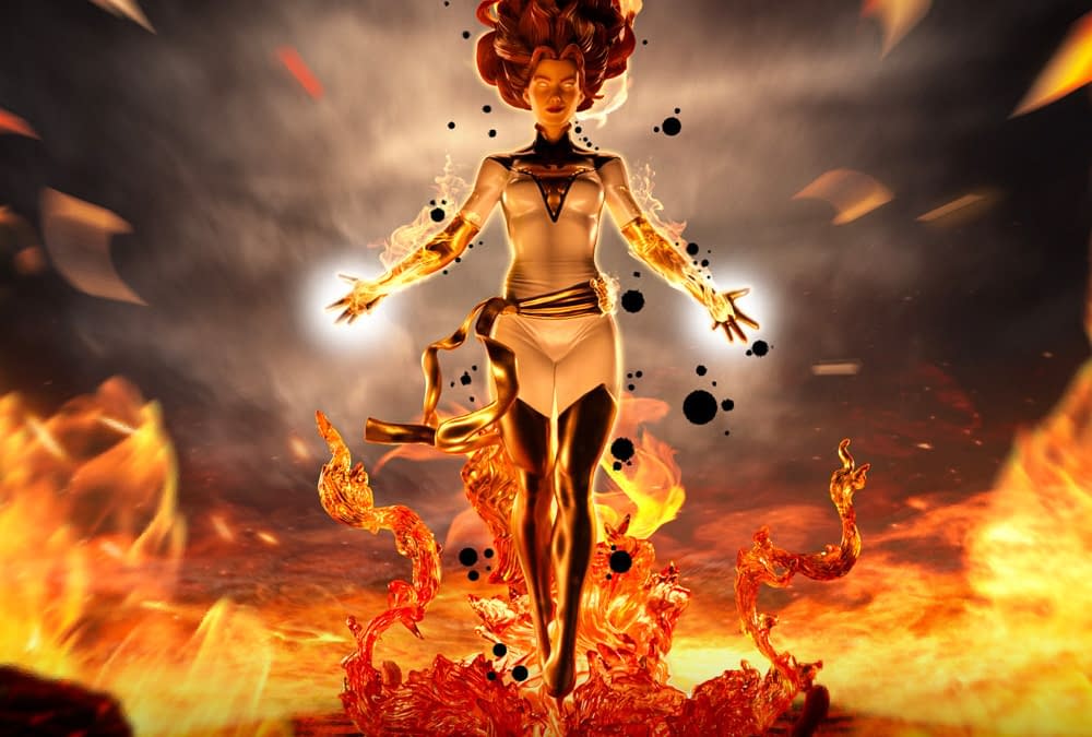 The Phoenix Rises with Marvel Comics X-Men Jean Grey Statue 