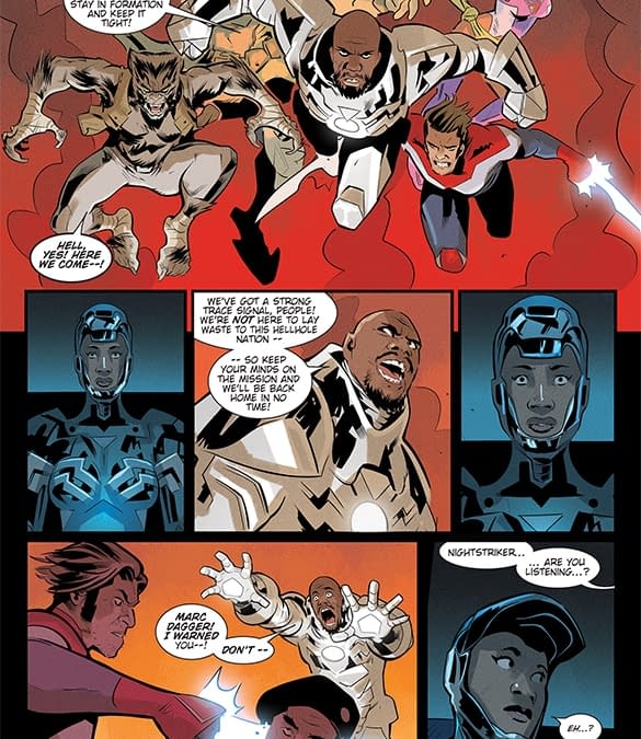 Interior preview page from Blood Squad Seven #9