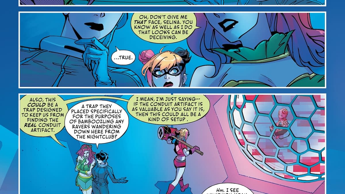 Interior preview page from Gotham City Sirens: Unfit for Orbit #2
