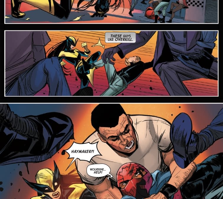 Interior preview page from LAURA KINNEY: WOLVERINE #8 ELENA CASAGRANDE COVER