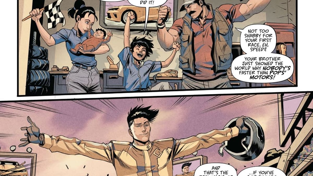 Interior preview page from Speed Racer #1