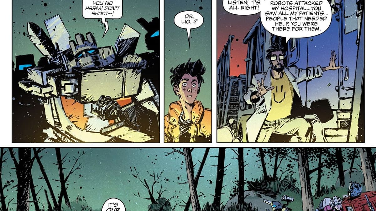 Interior preview page from Transformers #22