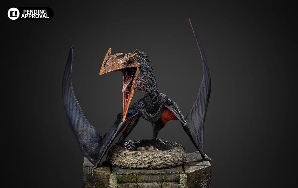 New Jurassic World Rebirth Quetzalcoatlus Statue Lands at Iron Studios