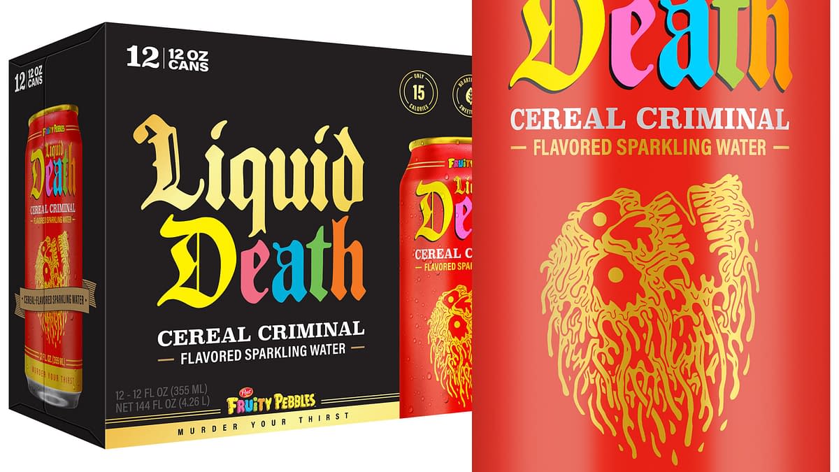 Liquid Death Releases New Fruity Pebbles Flavored Water