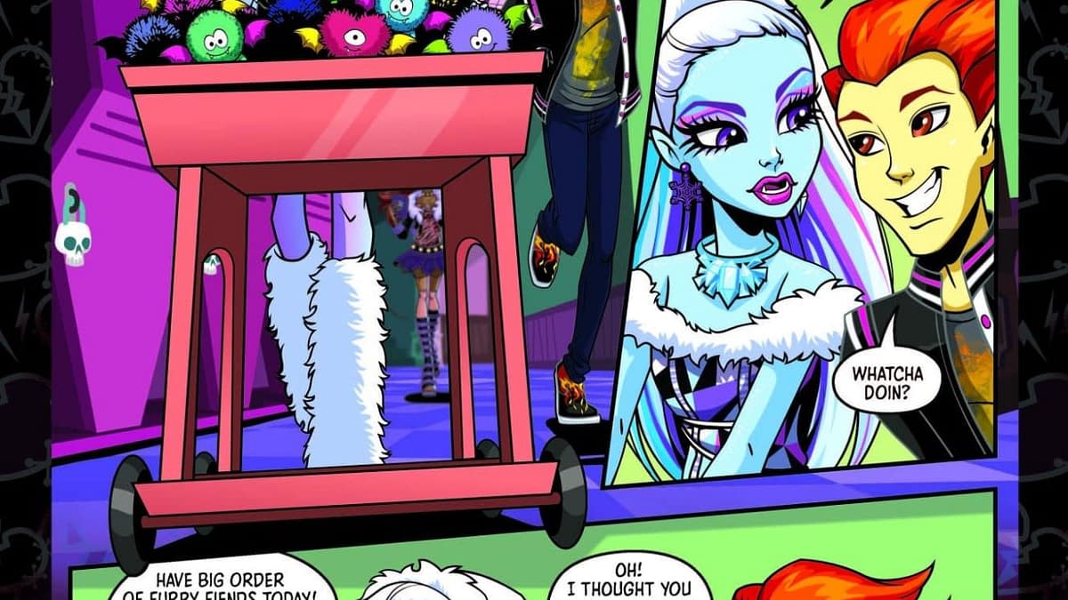 Interior preview page from MONSTER HIGH: PARTY MONSTER #1 TSUUKIYOMO COVER