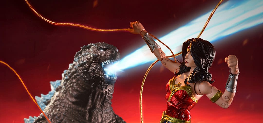 Wonder Woman Takes On Godzilla with New McFarlane Toys 2-Pack 