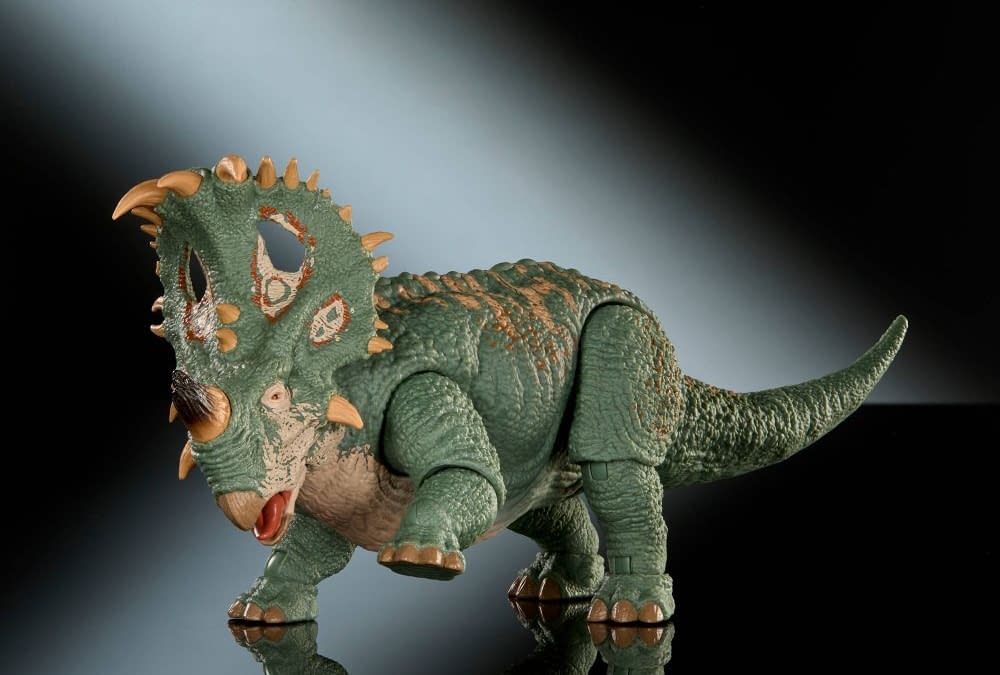 Jurassic World Hammond Collection Sinoceratops Comic Soon from Mattel