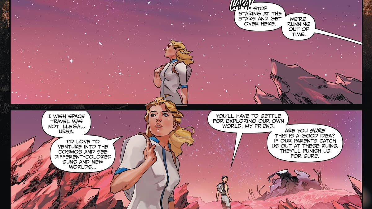 Interior preview page from Justice League: The Omega Act Special #1