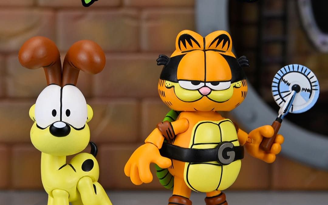 NECA Debuts Teenage Mutant Ninja Turtles x Garfield (Garfello) Figure