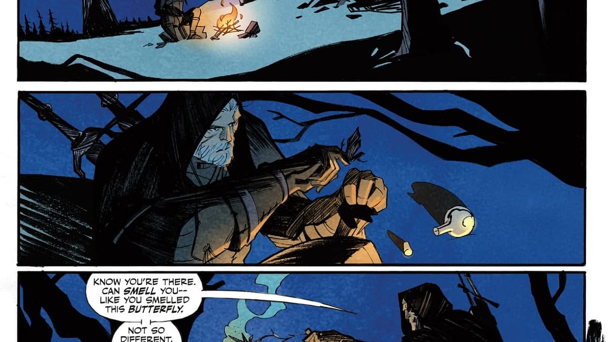 Interior preview page from THE WITCHER: THE BEAR AND THE BUTTERFLY #3 HASSAN OTSMANE-ELHAOU COVER