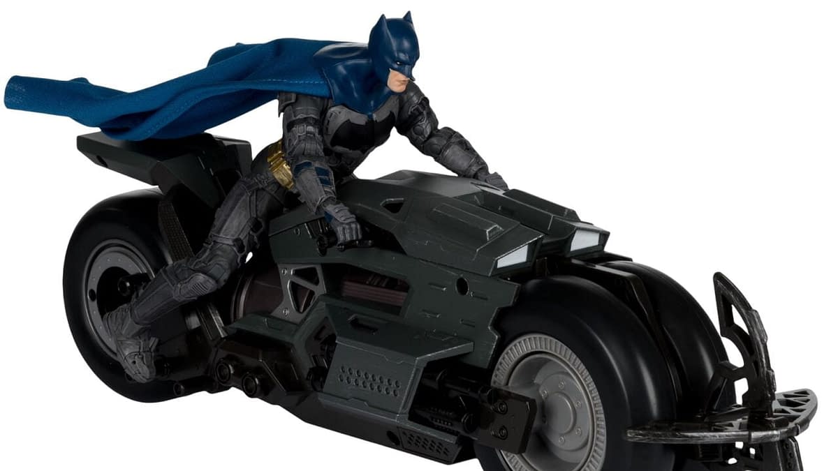 Batman Races Into Action with New McFarlane Toys Batcycle Set 