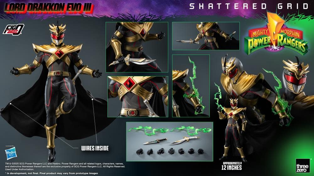 Threezero Unveils New Power Rangers 1/6 Lord Drakkon Evo III Figure 