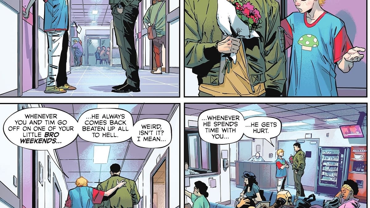 Doctor Zeller, Damian Wayne And Bernard Dowd in Batman #3 (Spoilers)