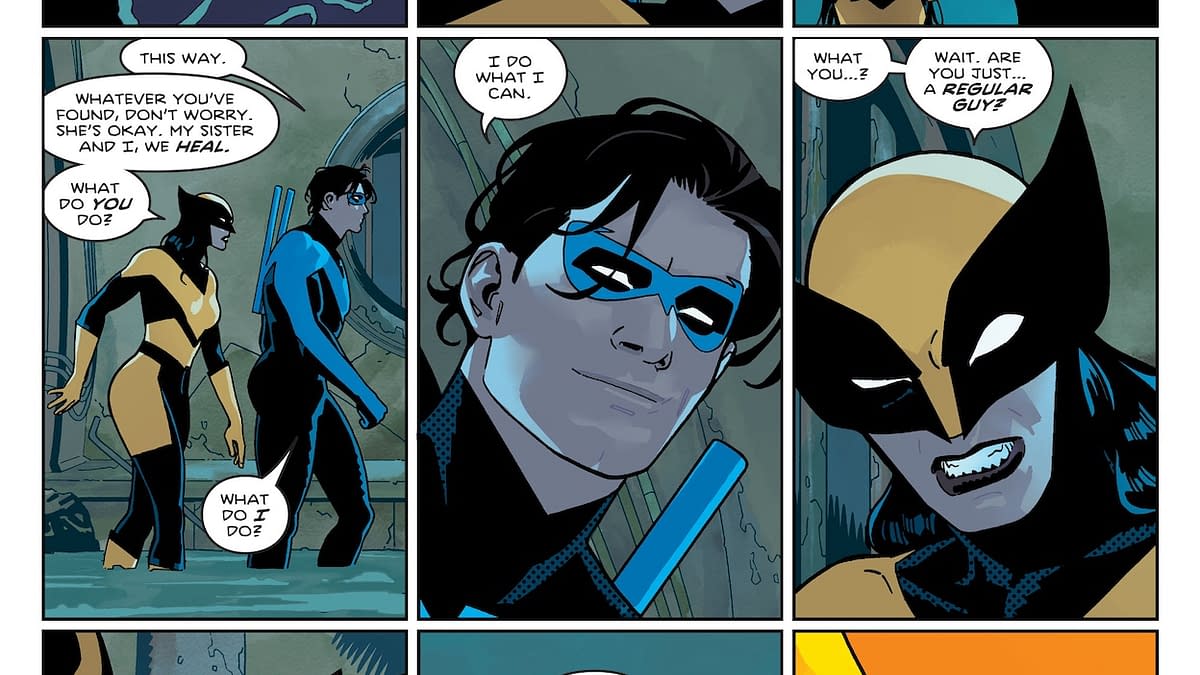 Interior preview page from Batman/Deadpool #1