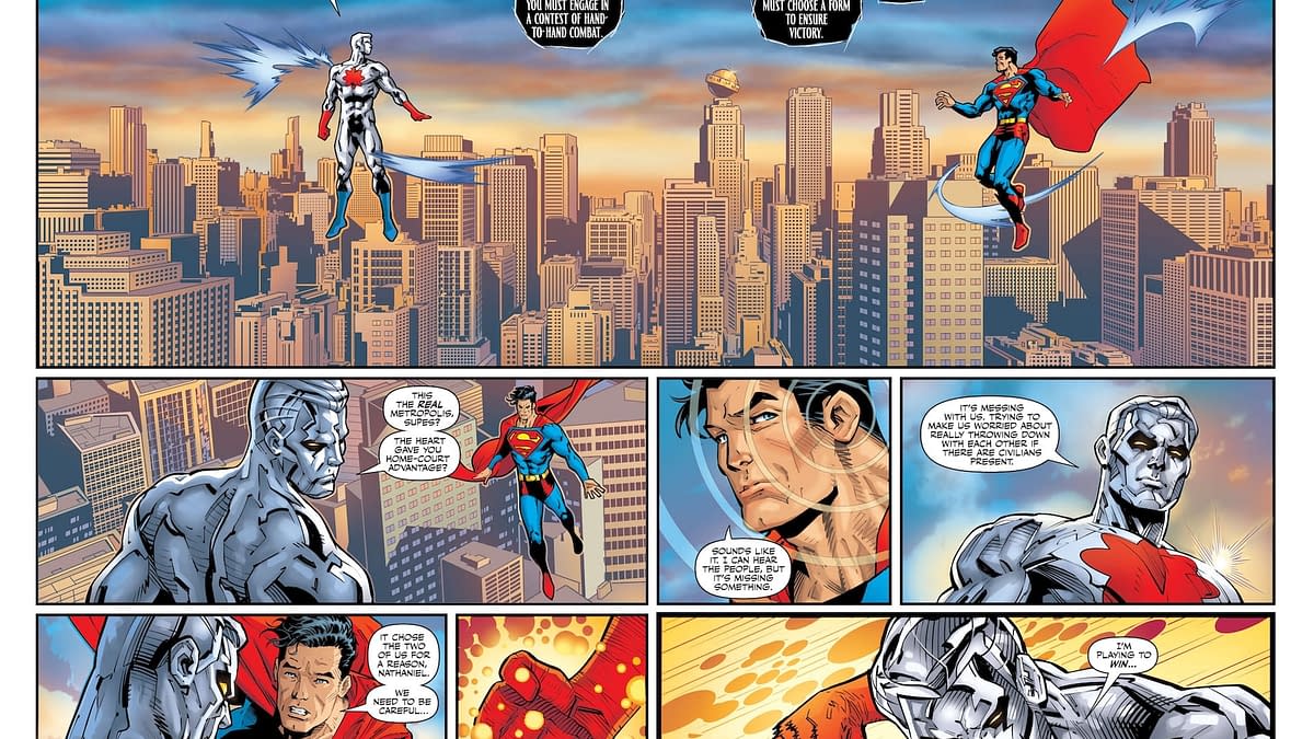 Interior preview page from DC KO: Superman vs. Captain Atom #1