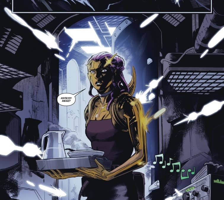 Interior preview page from EXPATRIATE X-MEN #2 FRANCESCO MORTARINO COVER