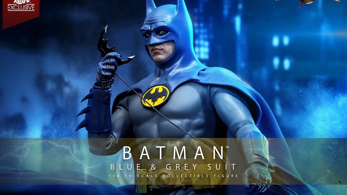 Michael Keaton Returns As Batman with New Blue & Grey Hot Toys Figure