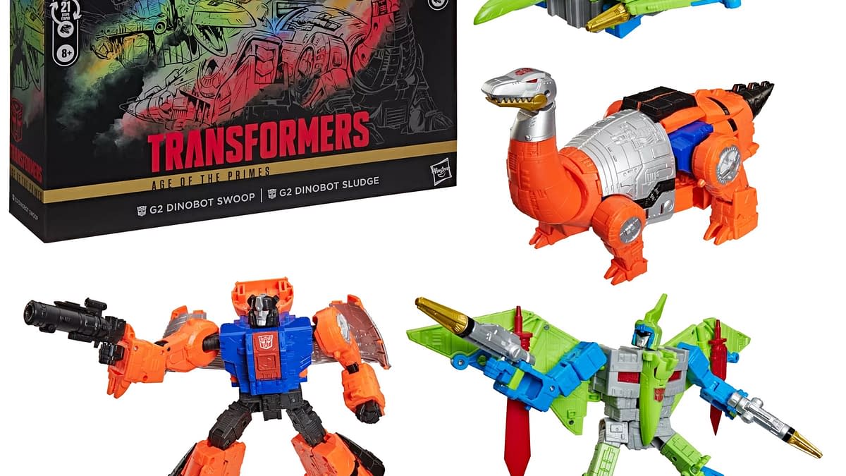 New Transformers Dinobots Sludge and Swoop Set Debuts from Hasbro 