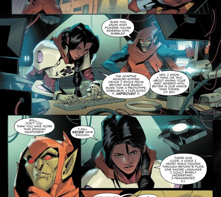 Interior preview page from MILES MORALES: SPIDER-MAN #40 FEDERICO VICENTINI COVER