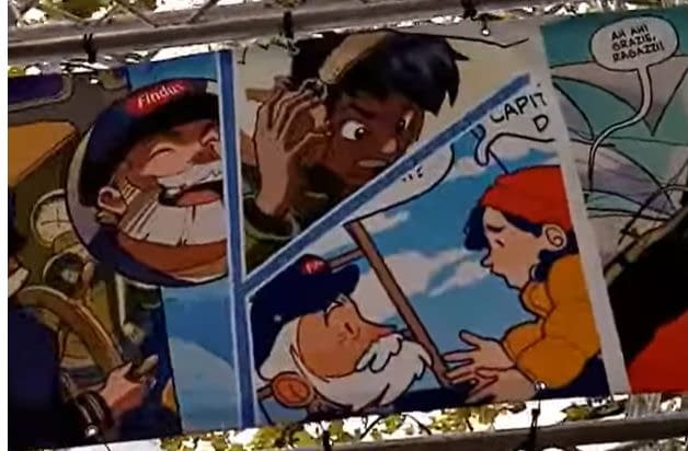 Captain Birdseye - Or Captain Findus - Launches Comic Book At Lucca
