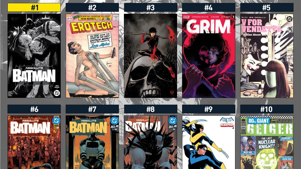Top Ten Hottest Comics This Week: Absolute Batman Is Very, Very Gri,