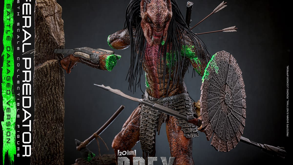 Hot Toys Unveils Prey 1/6 Battle Damaged Version Feral Predator