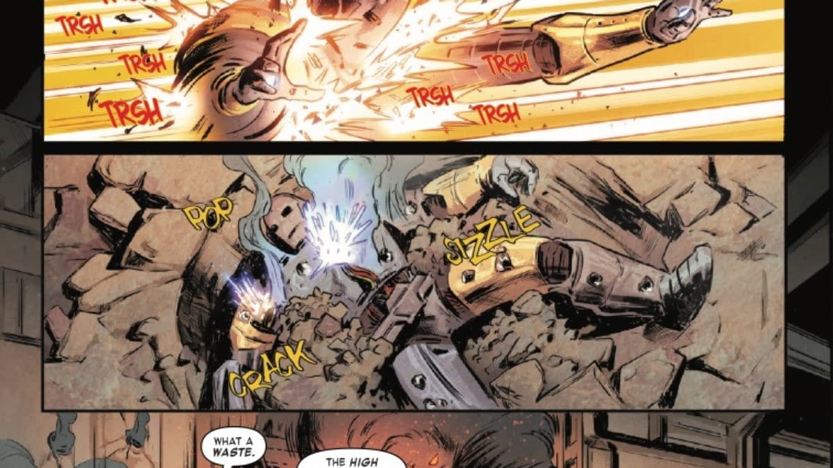 Interior preview page from IRON MAN #1 RYAN STEGMAN COVER