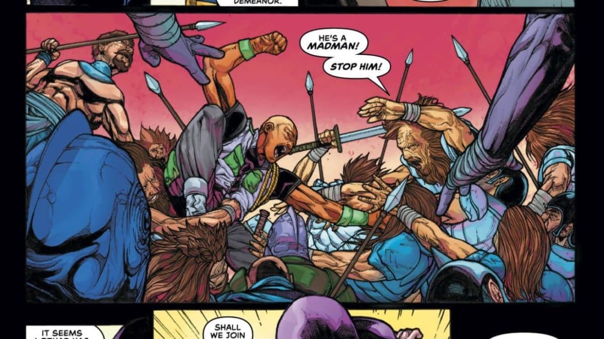 Interior preview page from Defenders of the Earth: Dark Destiny #2