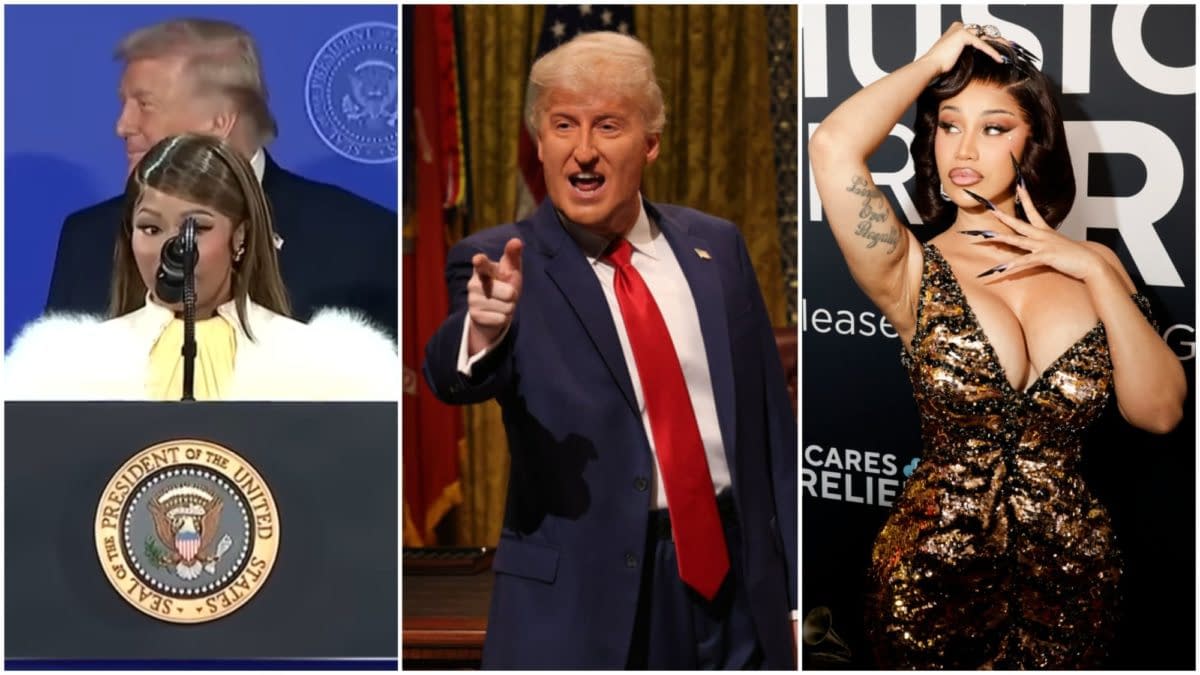 Our SNL Cold Open Dream: Johnson's Trump with Cardi B as Nicki Minaj