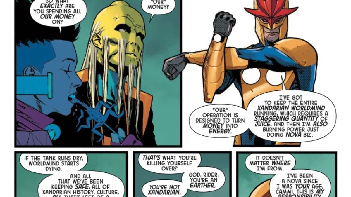 Interior preview page from NOVA: CENTURION #4 ALESSANDRO CAPPUCCIO COVER