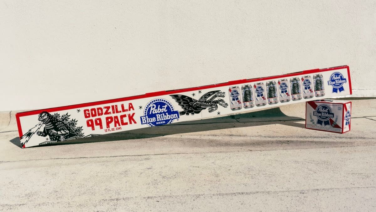 Pabst Blue Ribbon and Godzilla Partner For a 99 Pack