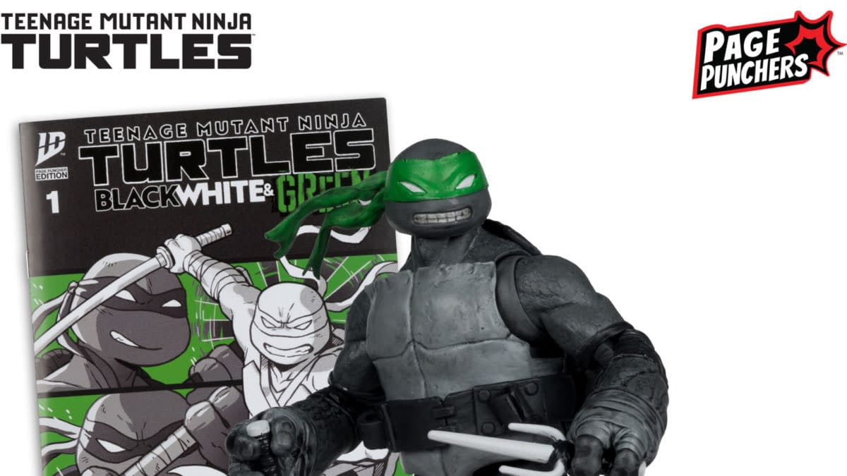 Raphael Goes Black, White & Green with New TMNT McFarlane Figure