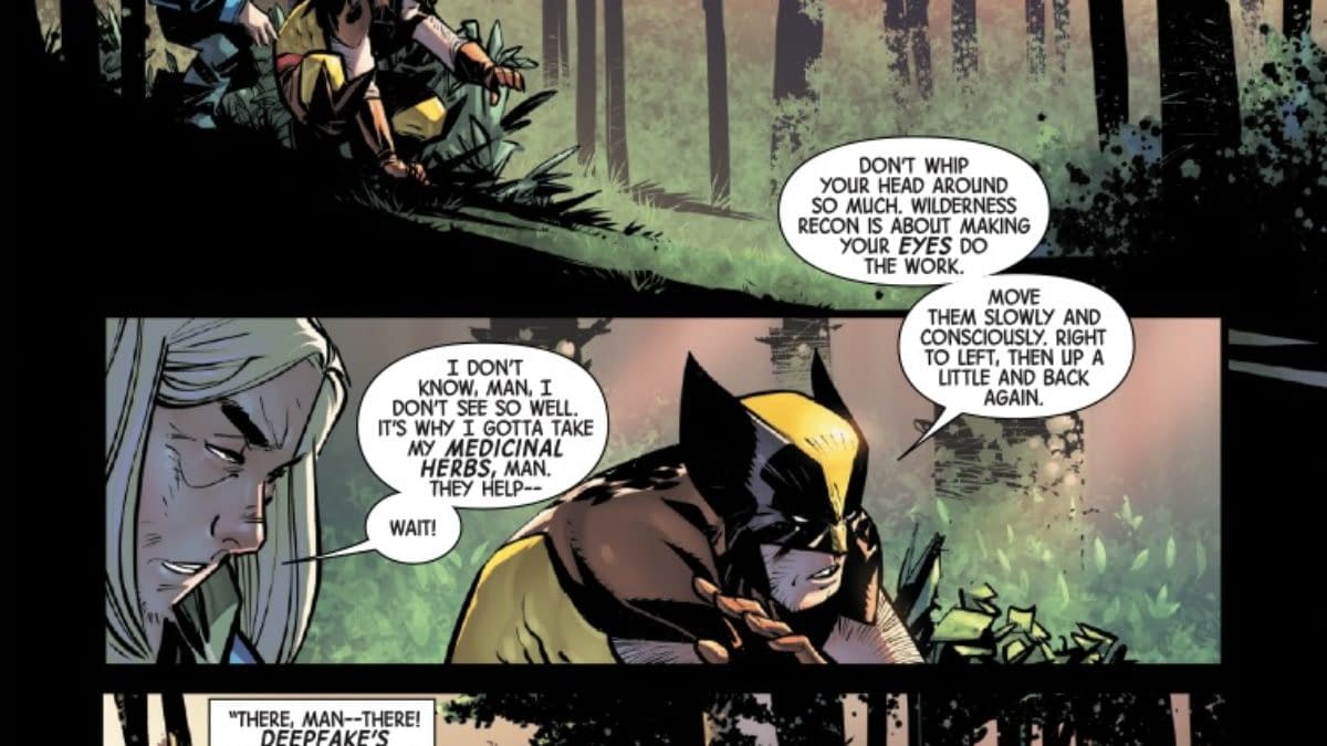 Interior preview page from WOLVERINE #15 DAN PANOSIAN COVER