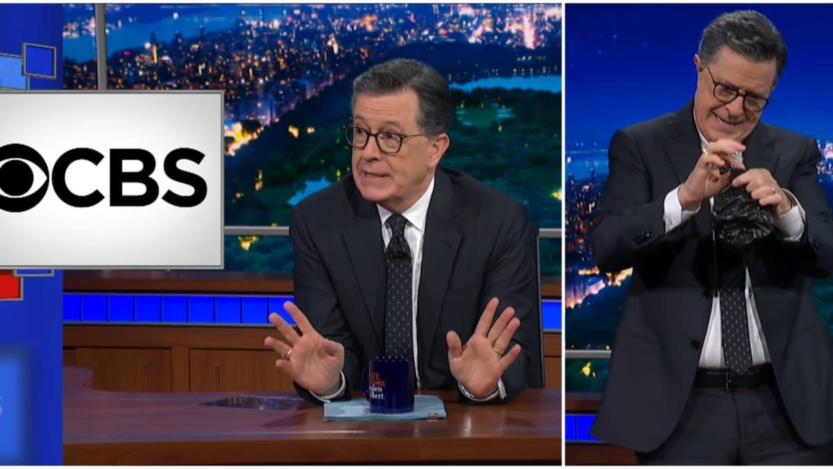 Colbert Responds to CBS; Treats Network's Statement Like Dog Poop
