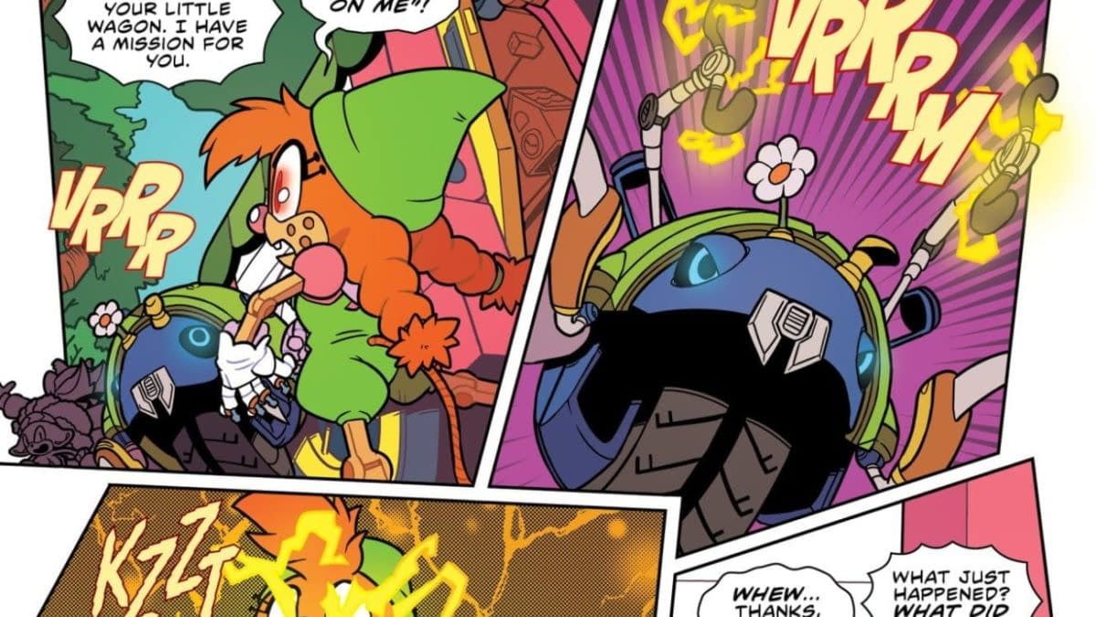 Interior preview page from SONIC THE HEDGEHOG #84 MIN HO KIM COVER