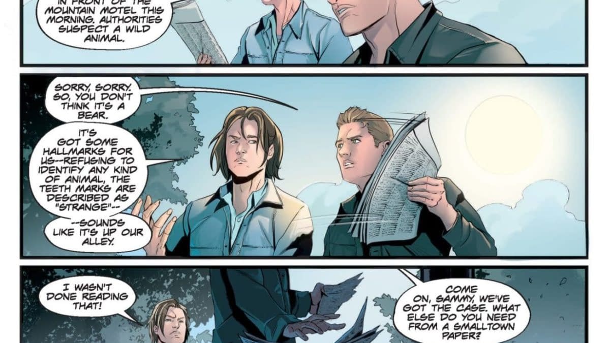 Interior preview page from Supernatural: Valentine's Day Special 2026