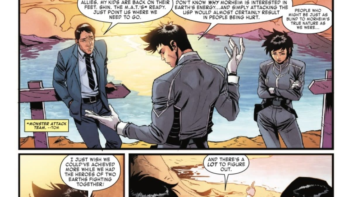 Interior preview page from THE FALL OF ULTRAMAN #1 NETHO DIAZ COVER