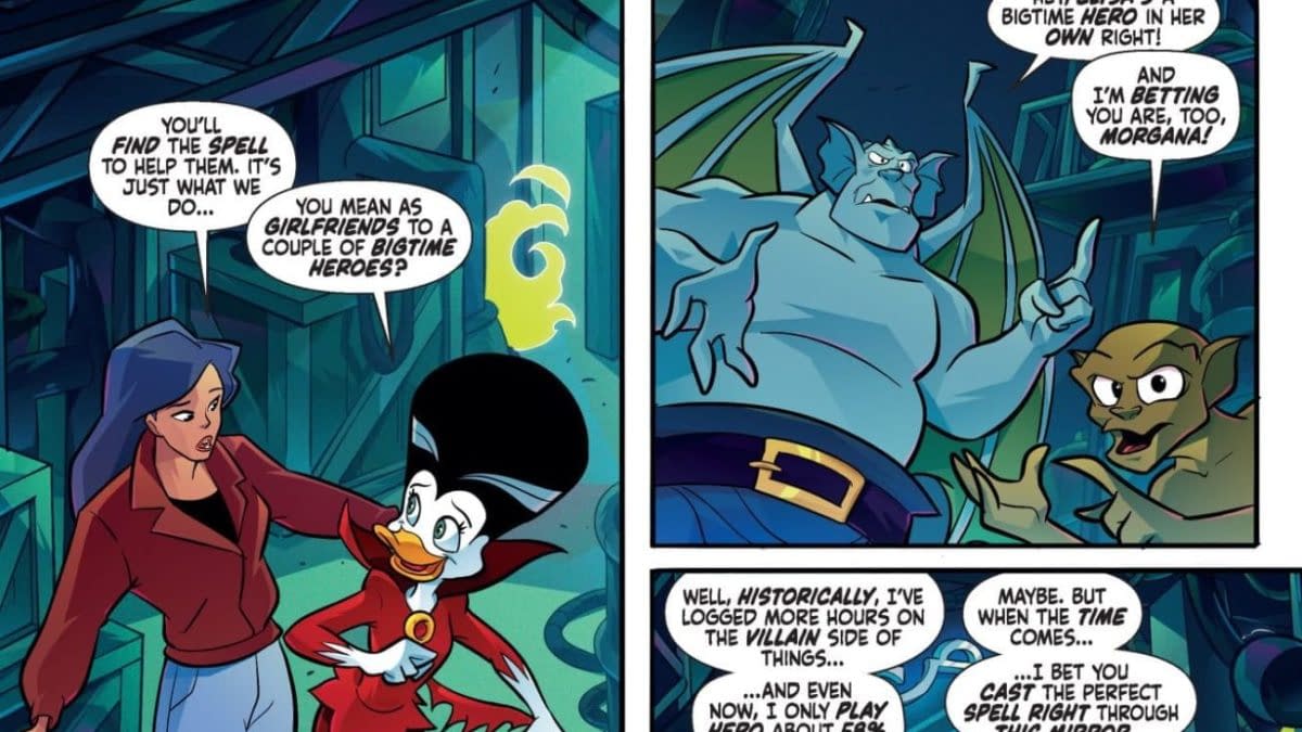 Interior preview page from Gargoyles/Darkwing Duck #4