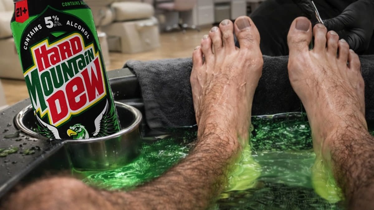Hard Mountain Dew Wants To Cover Your Pedicure