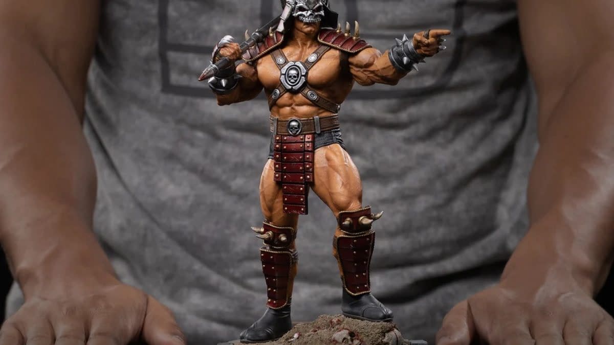 New Mortal Kombat 1/10 Shao Khan Statue Revealed by Iron Studios