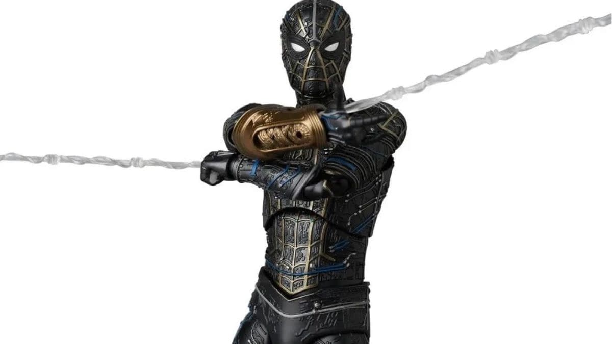 Spider-Man: No Way Home Black and Gold Suit MAFEX Coming Soon