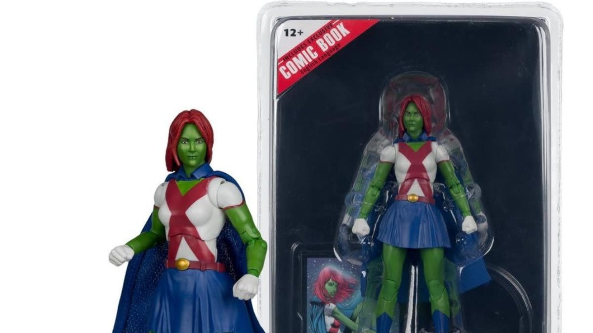 McFarlane Toys Debuts DC Comics Miss Martian Red Platinum Chase