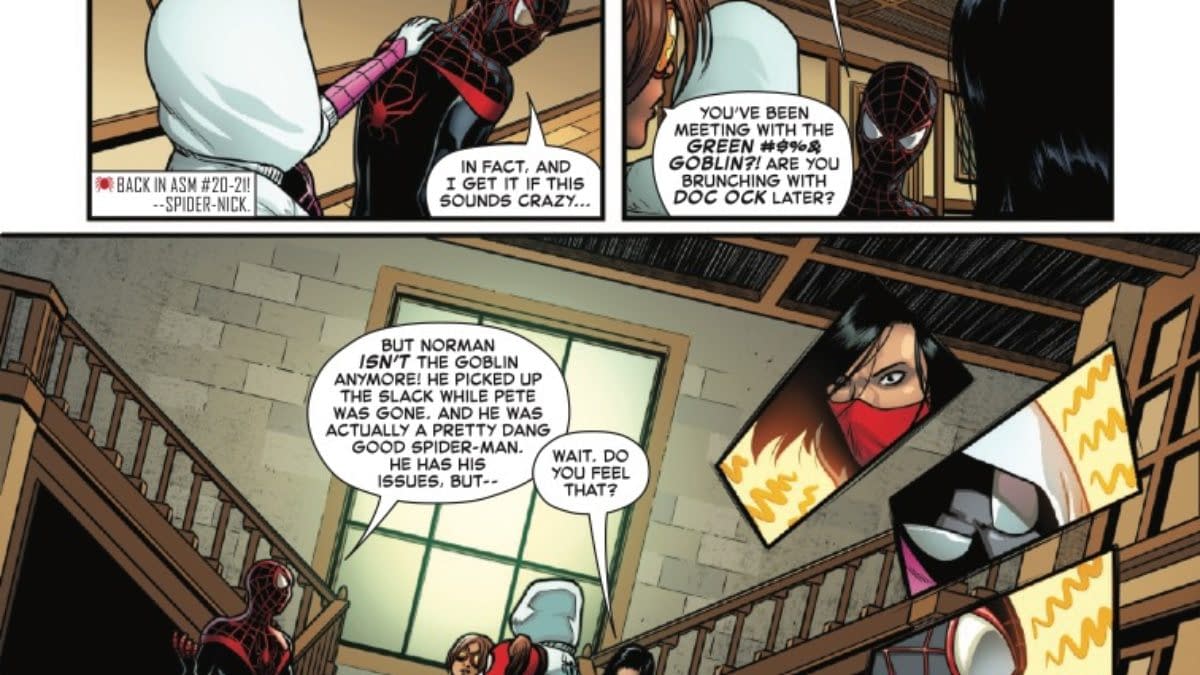 Interior preview page from AMAZING SPIDER-MAN: SPIDER-VERSITY #1 GIUSEPPE CAMUNCOLI COVER