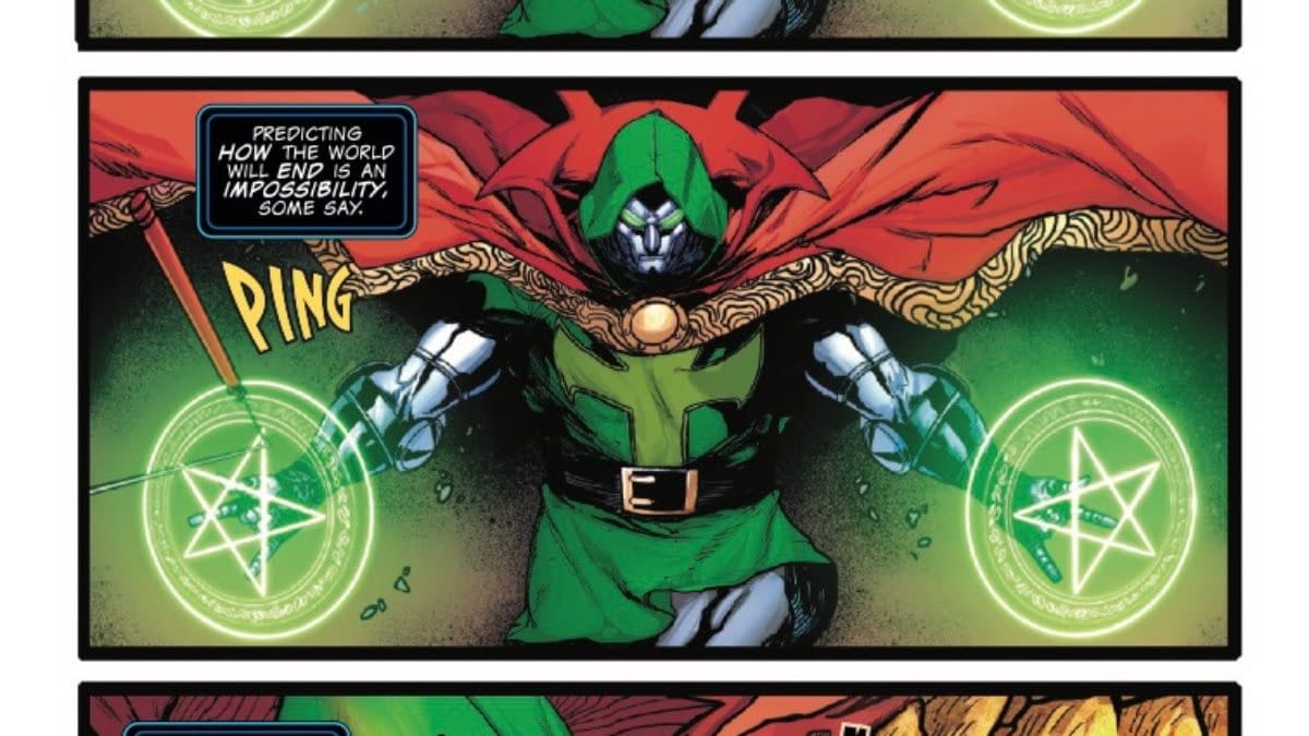 Interior preview page from DOOM 2099: RAGE OF DOOM #1 JUNGGEUN YOON COVER