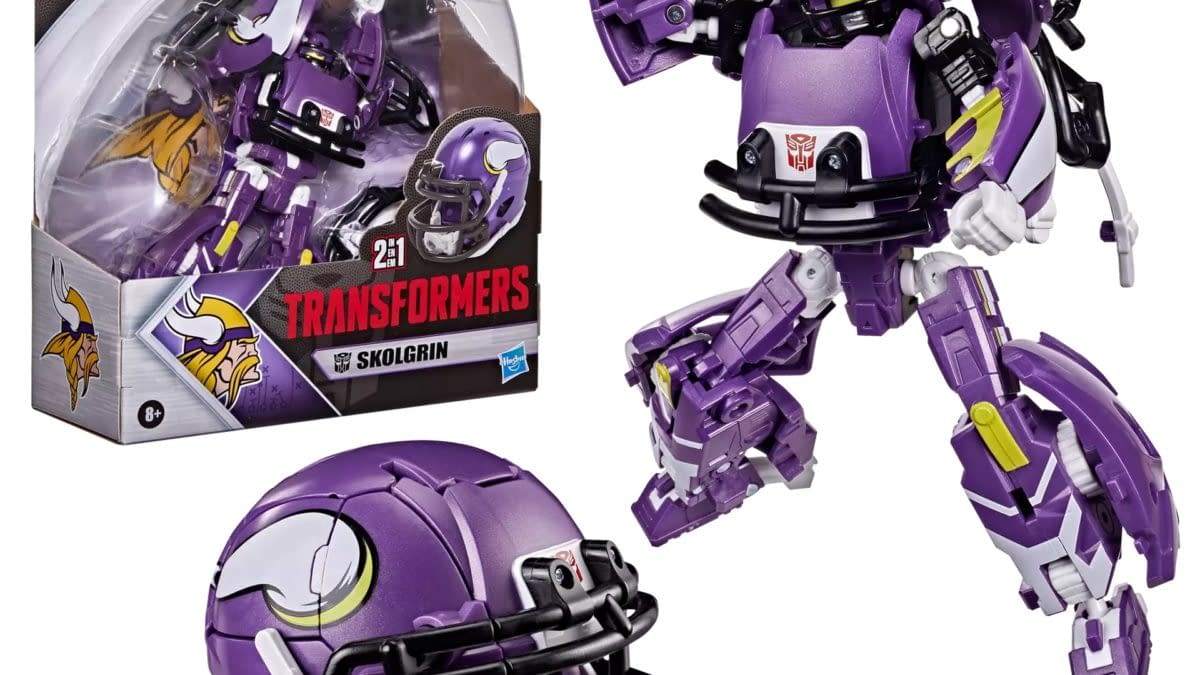 Transformers x NFL: Minnesota Vikings Skolgrin Autobot Revealed