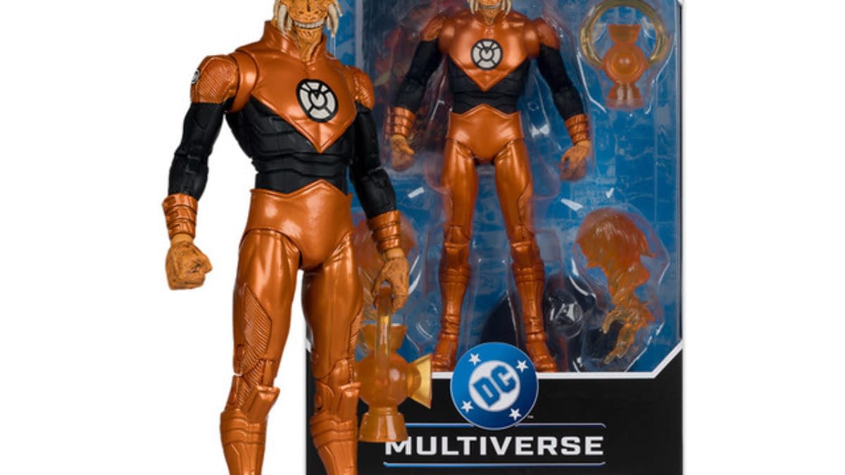 Greed Arrives with McFarlane Toys DC Comics Orange Lantern Larfleeze