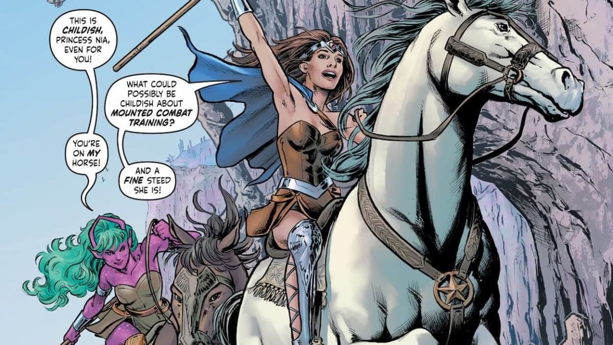 Interior preview page from Justice League: Dream Girls – A DC Pride Event #1